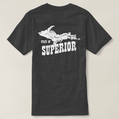 UP Michigan Yooper Superior Mens Dark T_shirt
