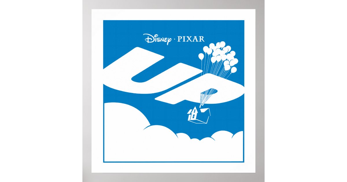 Up Movie Logo Flat Color Disney Pixar Poster Zazzle Up Movie Logo Flat Color Disney Pixar Poster Zazzle