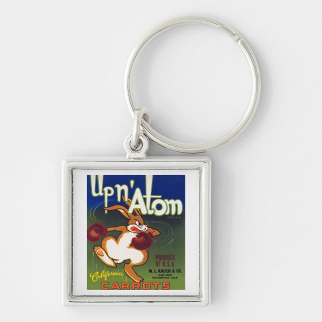 Up n' Atom California Carrots Keychain (Front)