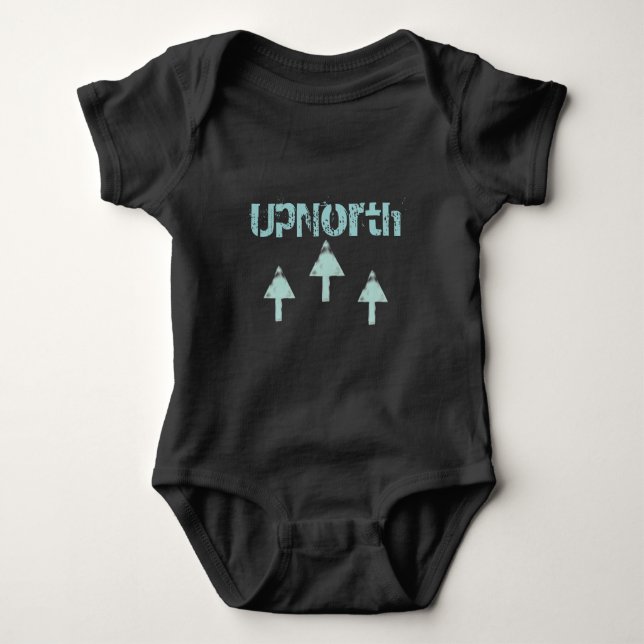 Up-North Baby Arrows Pointing UP Bodysuit (Front)