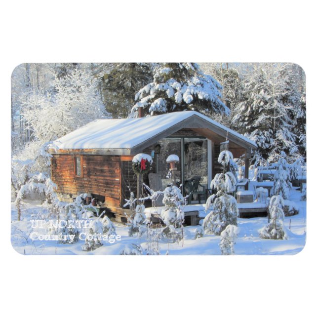 UP NORTH Country Cottage Magnet (Horizontal)