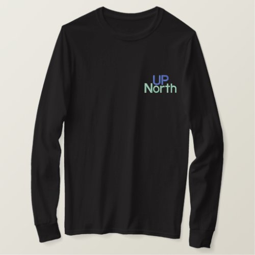 UP North Embroidered Long Sleeve T_Shirt