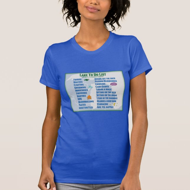 Up North Lake "To Do" List - Michigan & Wisconsin T-Shirt (Front)