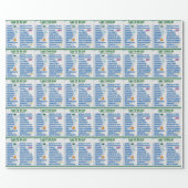 Up North Lake "To Do" List - Michigan & Wisconsin Wrapping Paper (Flat)