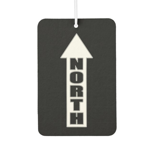 Up North - Simple Arrow Design Air Freshener (Front)