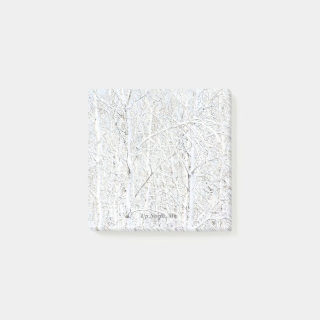 Up North Snow Forest Post-it Notes (Front)