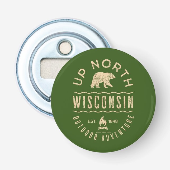 Up North Wisconsin Bottle Opener (Front)