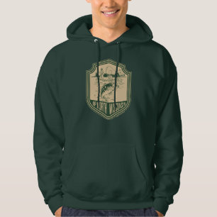 Up North Wisconsin Fishing Badge Hoodie