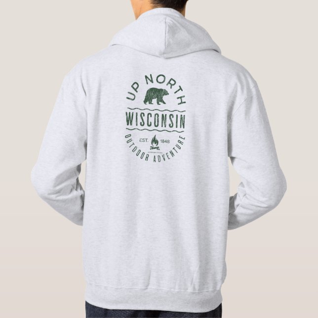 Up North Wisconsin Hoodie (Back)