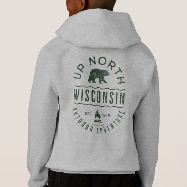 Up North Wisconsin Hoodie (Back)