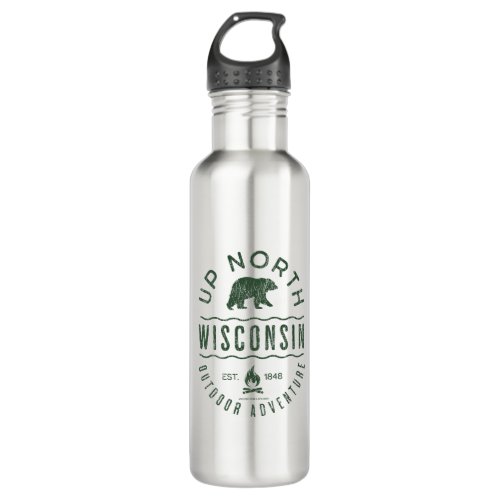 Up North Wisconsin Stainless Steel Water Bottle