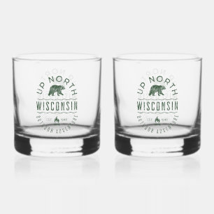 Up North Wisconsin Whiskey Glass