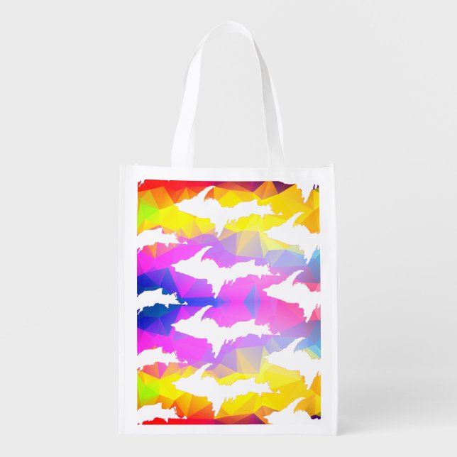 UP pattern, 2-sided print, reusable grocery bag (Front)