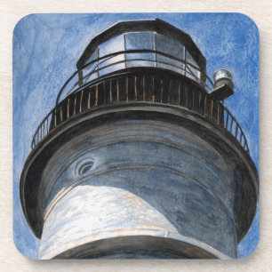 Up Portland Head Light Beverage Coaster