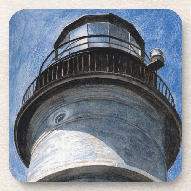 Up Portland Head Light Beverage Coaster (Front)