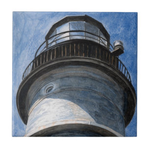 Up Portland Head Light Ceramic Tile