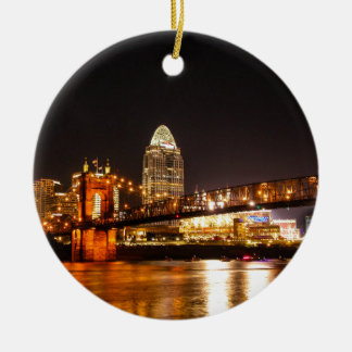 Up River Ceramic Ornament