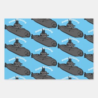 Up-Scope-Submarine Wrapping Paper Sheets | Zazzle