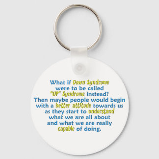 "UP" Syndrome Keychain