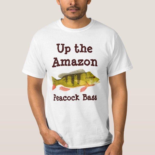 Up the Amazon-Peacock Bass Apparel T-Shirt (Front)