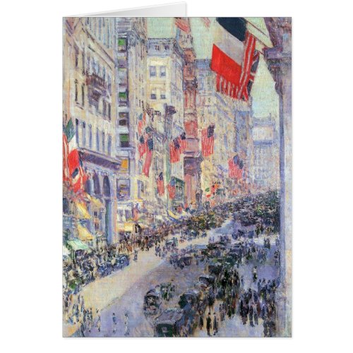 Up the Avenue from 34th Street May 1917 by Hassam