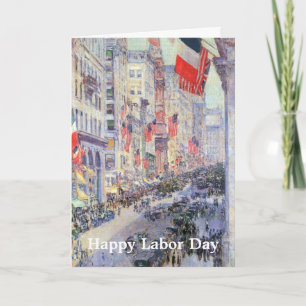 Up the Avenue from 34th Street, May 1917 by Hassam Card