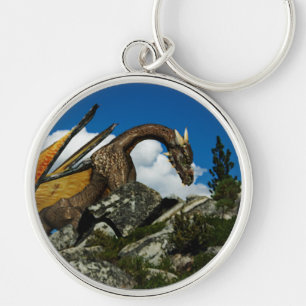 Up the Hill Keychain