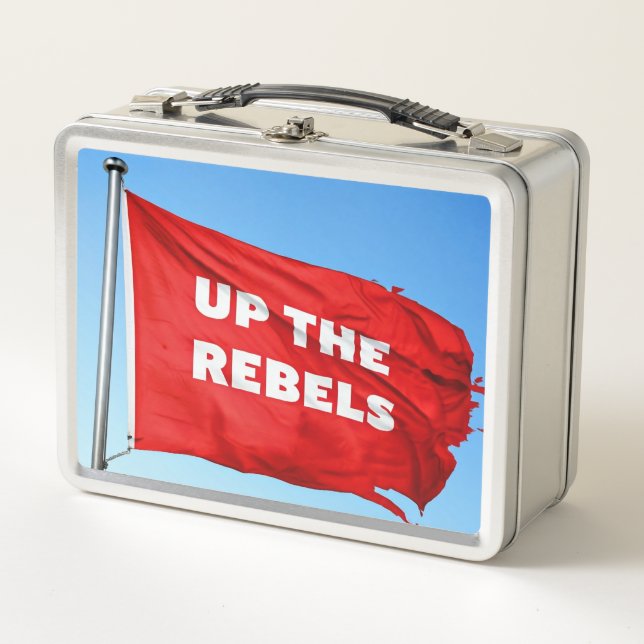 Up the Rebels Metal Lunch Box (Front)