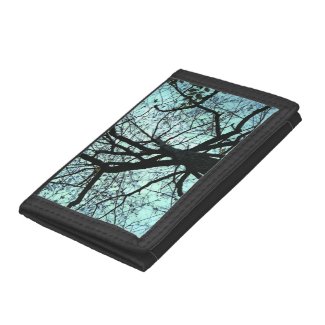 Up the Tree Blue Sky Black Branches Wallet