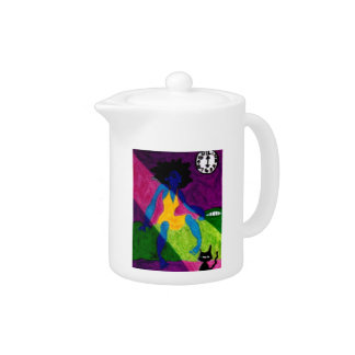 Up Time Funky Blue Mama Teapot