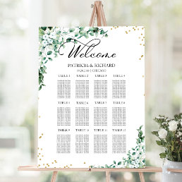 Up To 12 Tables Wedding Seating Chart Greenery Foam Board