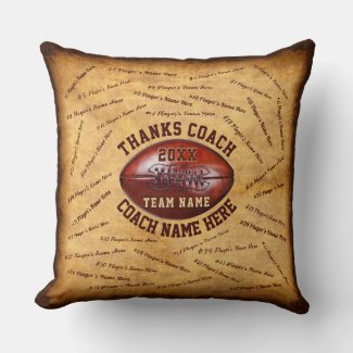 Up to 37 Player's Names, Football Coach Gift Ideas