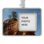 Up to Angels Landing in Zion National Park Christmas Ornament