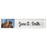 Up to Angels Landing in Zion National Park Desk Name Plate