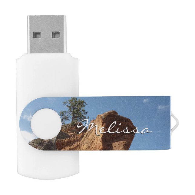 Up to Angels Landing in Zion National Park Flash Drive (Opened)