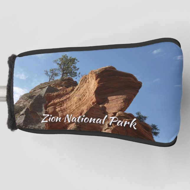 Up to Angels Landing in Zion National Park Golf Head Cover (Front)