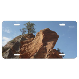 Up to Angels Landing in Zion National Park License Plate