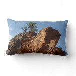 Up to Angels Landing in Zion National Park Lumbar Pillow