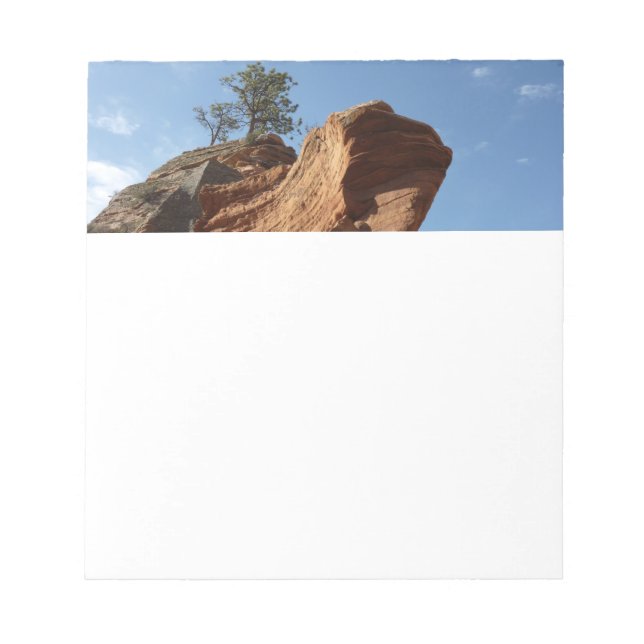 Up to Angels Landing in Zion National Park Notepad (Front)