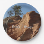 Up to Angels Landing in Zion National Park Paper Plates