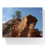 Up to Angels Landing in Zion National Park Paperweight