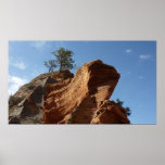 Up to Angels Landing in Zion National Park Poster