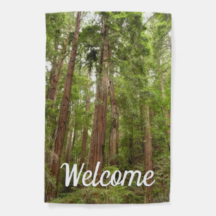 Up to Redwoods I at Muir Woods National Monument Garden Flag