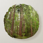 Up to Redwoods I at Muir Woods National Monument Round Pillow