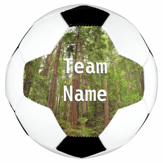 Up to Redwoods I at Muir Woods National Monument Soccer Ball (Front)