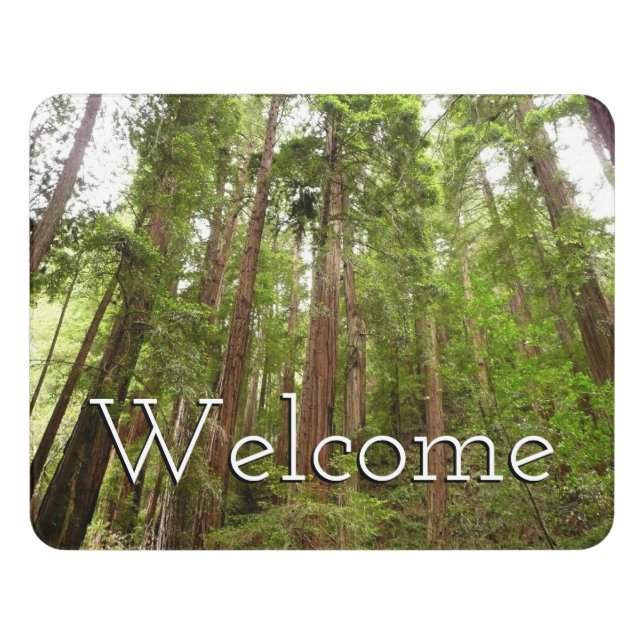 Up to Redwoods I Door Sign (Contemporary Front)