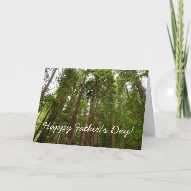Up to Redwoods II at Muir Woods Father's Day Card (Front)