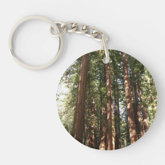 Up to Redwoods II at Muir Woods National Monument Keychain (Front)