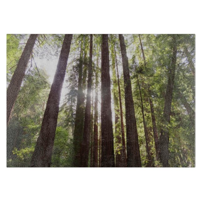 Up to Redwoods in the Morning Cutting Board (Front)