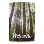 Up to Redwoods in the Morning Garden Flag